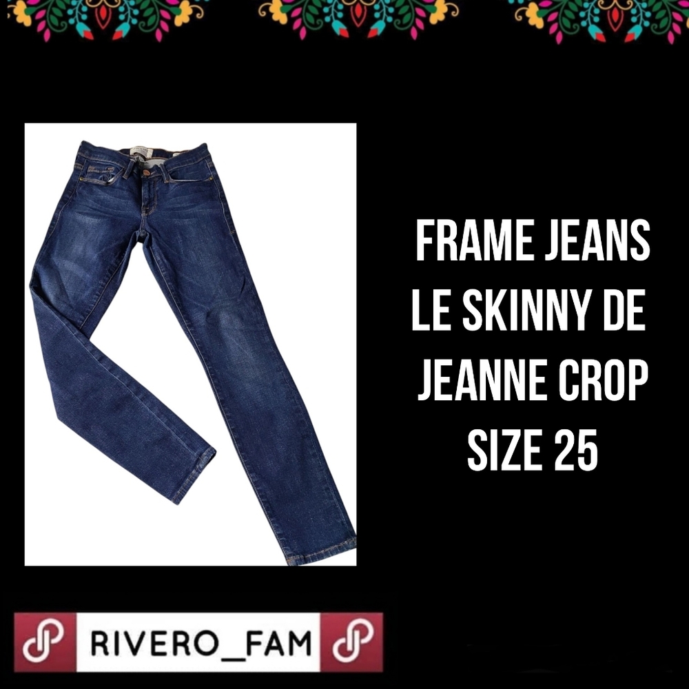 FRAME JEANS | LE SKINNY DE JEANNE CROP | LENNOX | 33SIZE 25